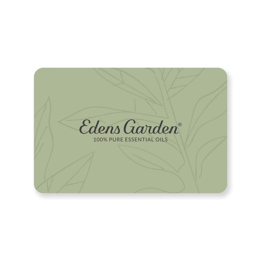 Edens Garden e-gift card, illustrated green botanical design
